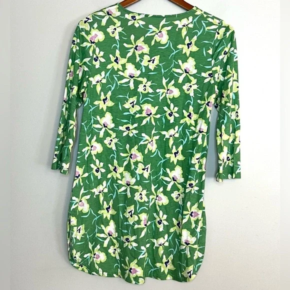 J.Jill Floral Print Tunic Top Blouse Sz XS - Picture 3 of 5